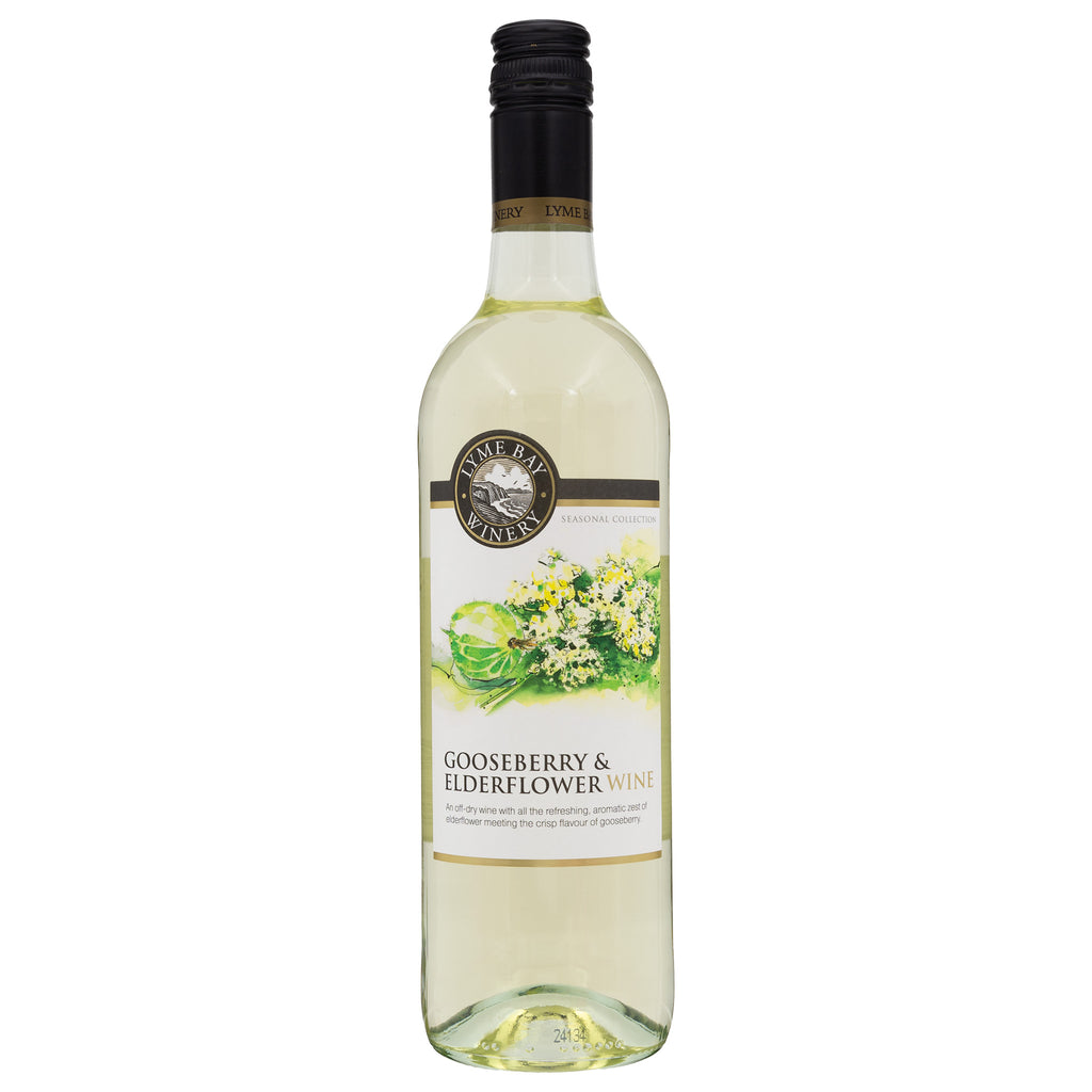 Lobbs Farm Shop - Lyme Bay Winery - Gooseberry & Elderflower Wine 75cl