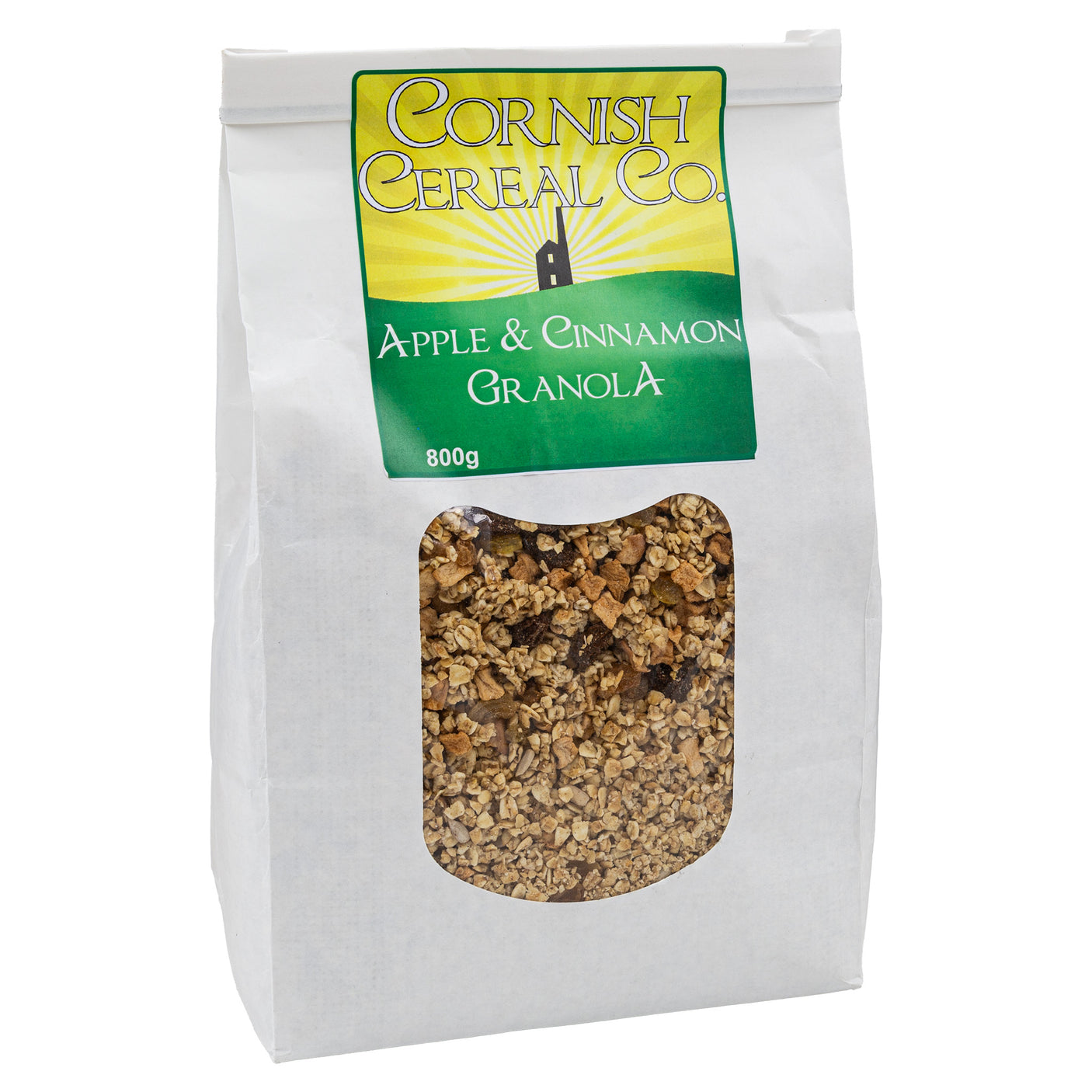 Lobbs Farm Shop, Heligan - Cornish Cereal Co - Apple & Cinnamon Granola 800g