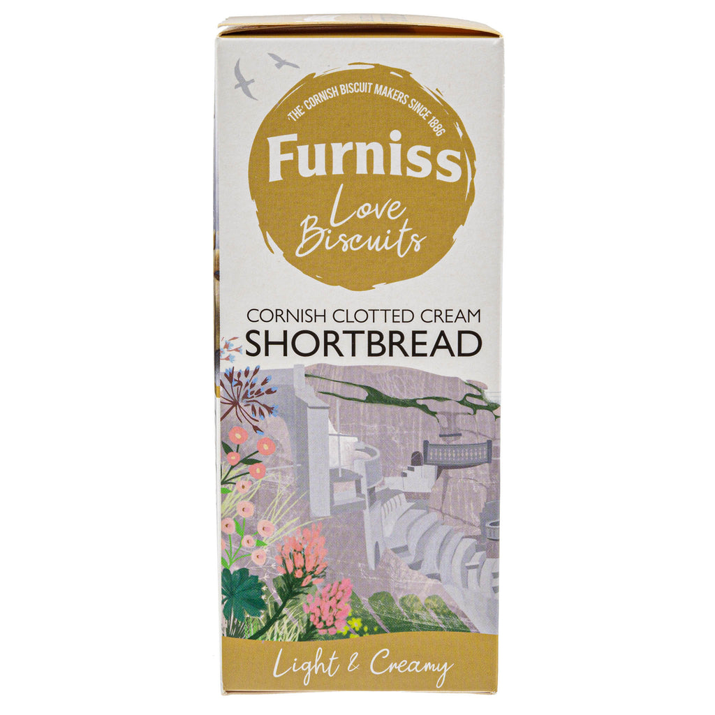Lobbs Farm Shop, Heligan - Furniss - Cornish Clotted Cream Shortbread 200g - Made in Cornwall