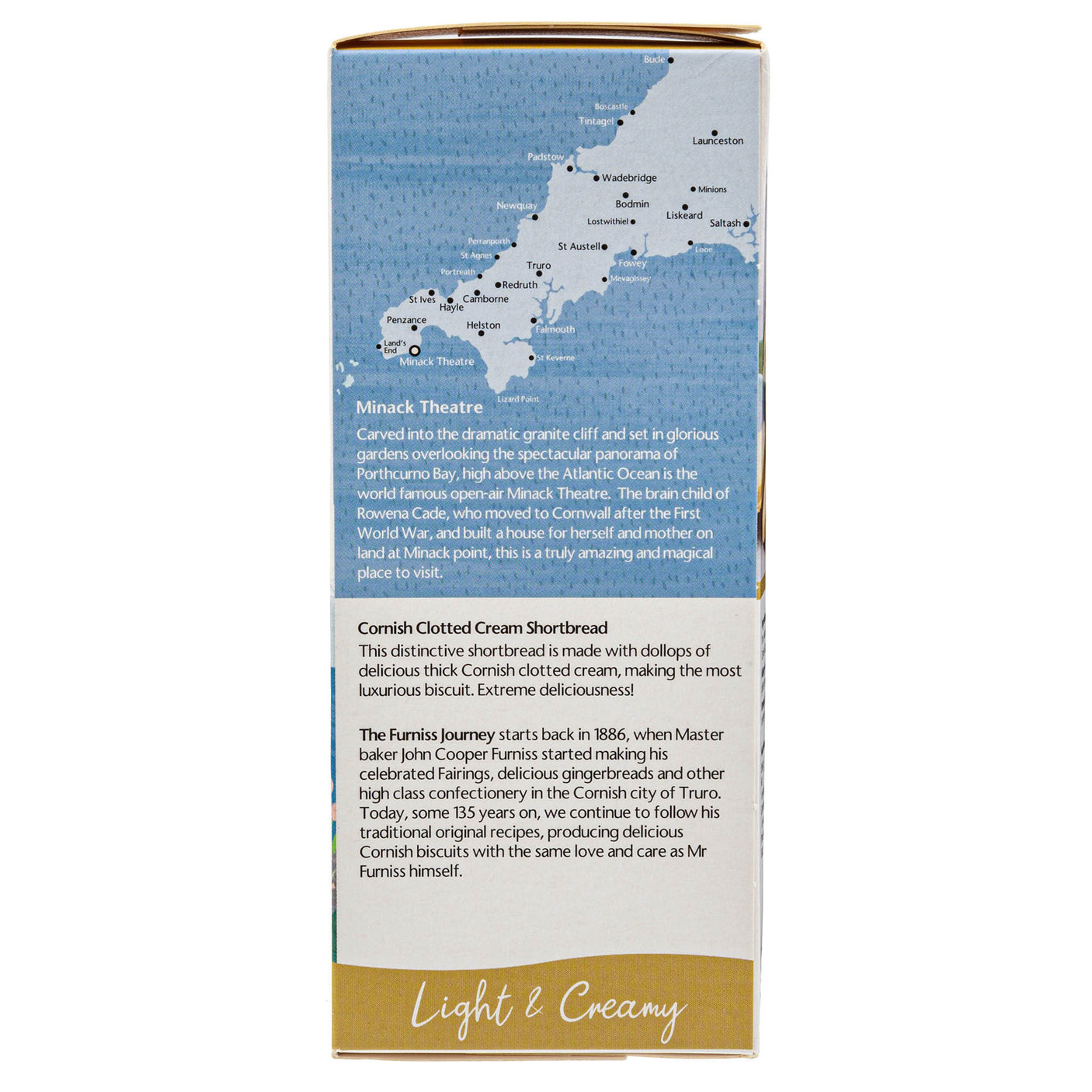Lobbs Farm Shop, Heligan - Furniss - Cornish Clotted Cream Shortbread 200g - Made in Cornwall