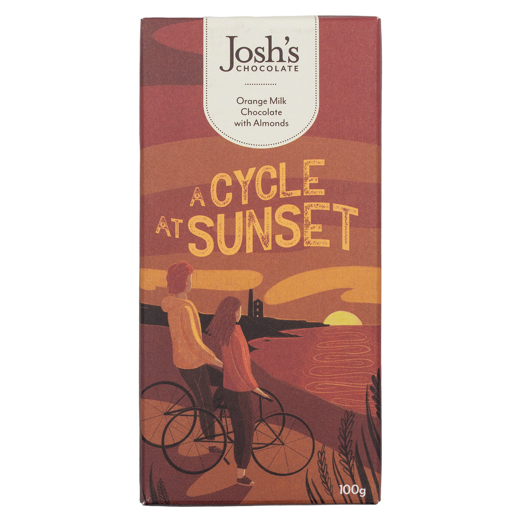 Josh's Chocolate - A Cycle At Sunset 100g - Made in Cornwall