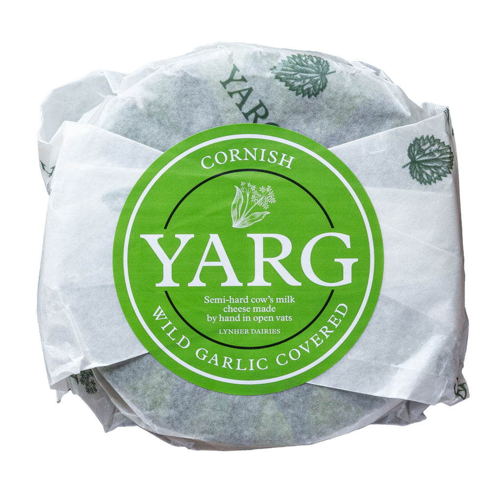 Lobbs Farm Shop Deli - Cheese - Cornish Wild Garlic Yarg - Made in Cornwall