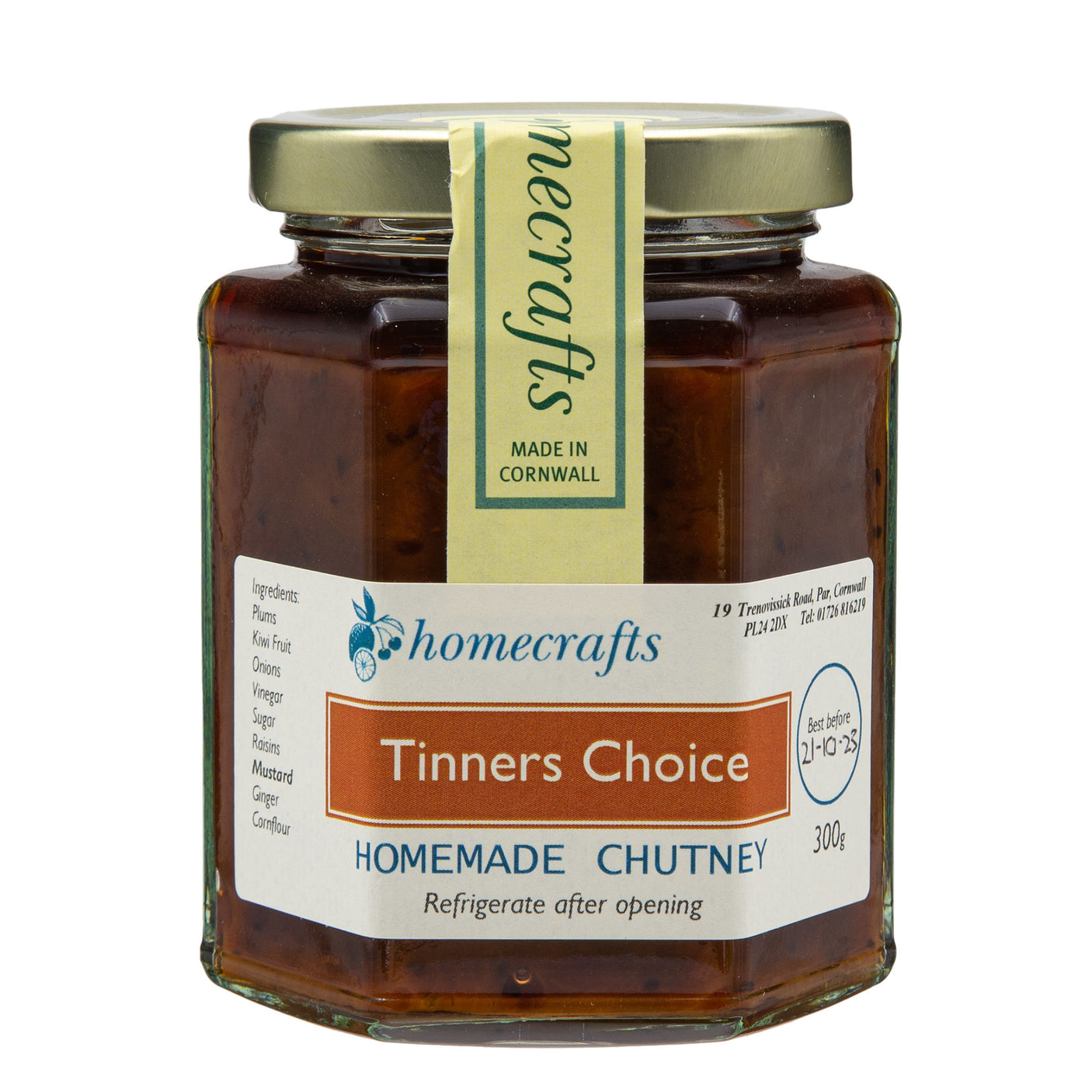 Homecrafts - Tinner's Choice Chutney 300g - Made in Cornwall