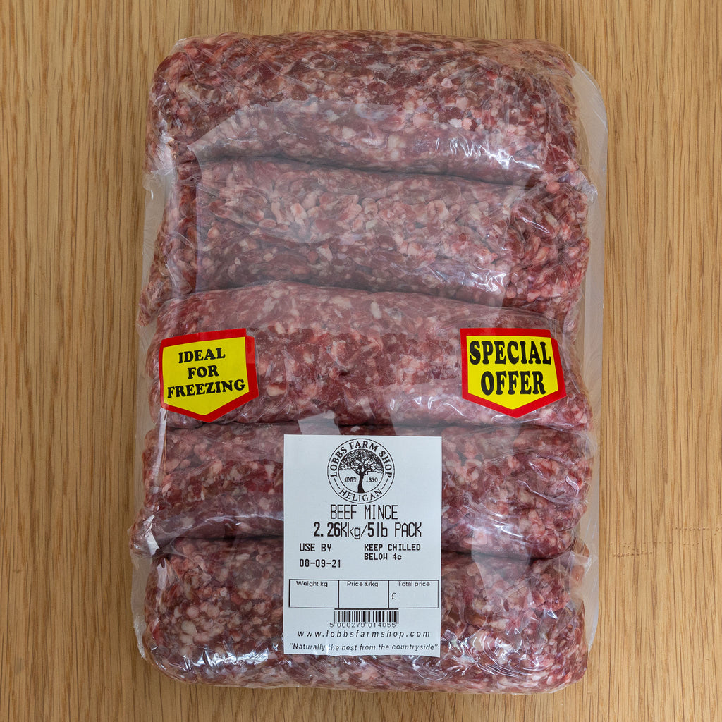 Lobbs Grass Fed Beef Mince - 5 Pack