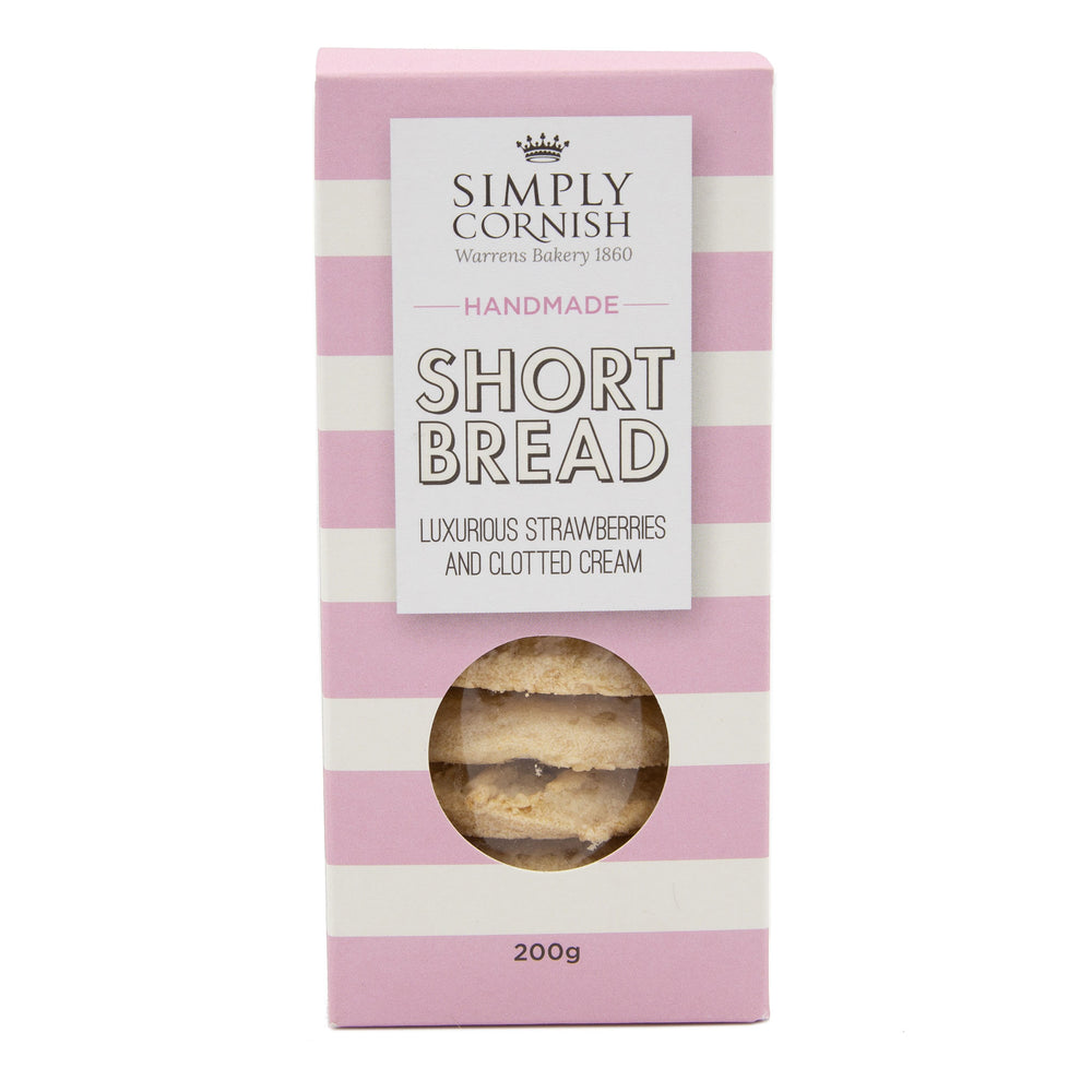 Simply Cornish - Clotted Cream & Strawberry Shortbread 200g