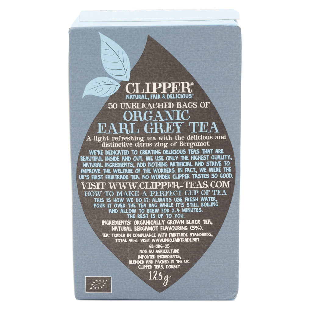 Clipper - Organic Earl Grey Tea 50 Tea Bags 125g