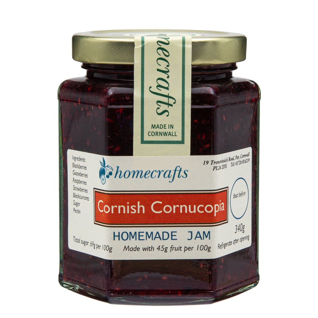Homecrafts - Cornish Cornucopia Jam 340g - Made in Cornwall