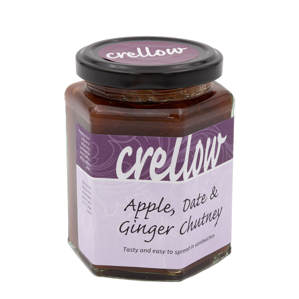 Crellow - Apple, Date & Ginger Chutney 320g - Made in Cornwall