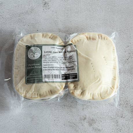 Lobbs Farm Shop Homemade - Frozen Beef & Kidney Pie 2-Pack - 2 single servings