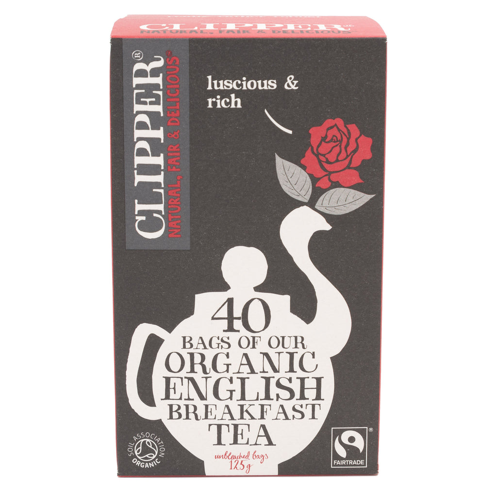 Clipper - Organic English Breakfast Tea 40 Tea Bags 125g