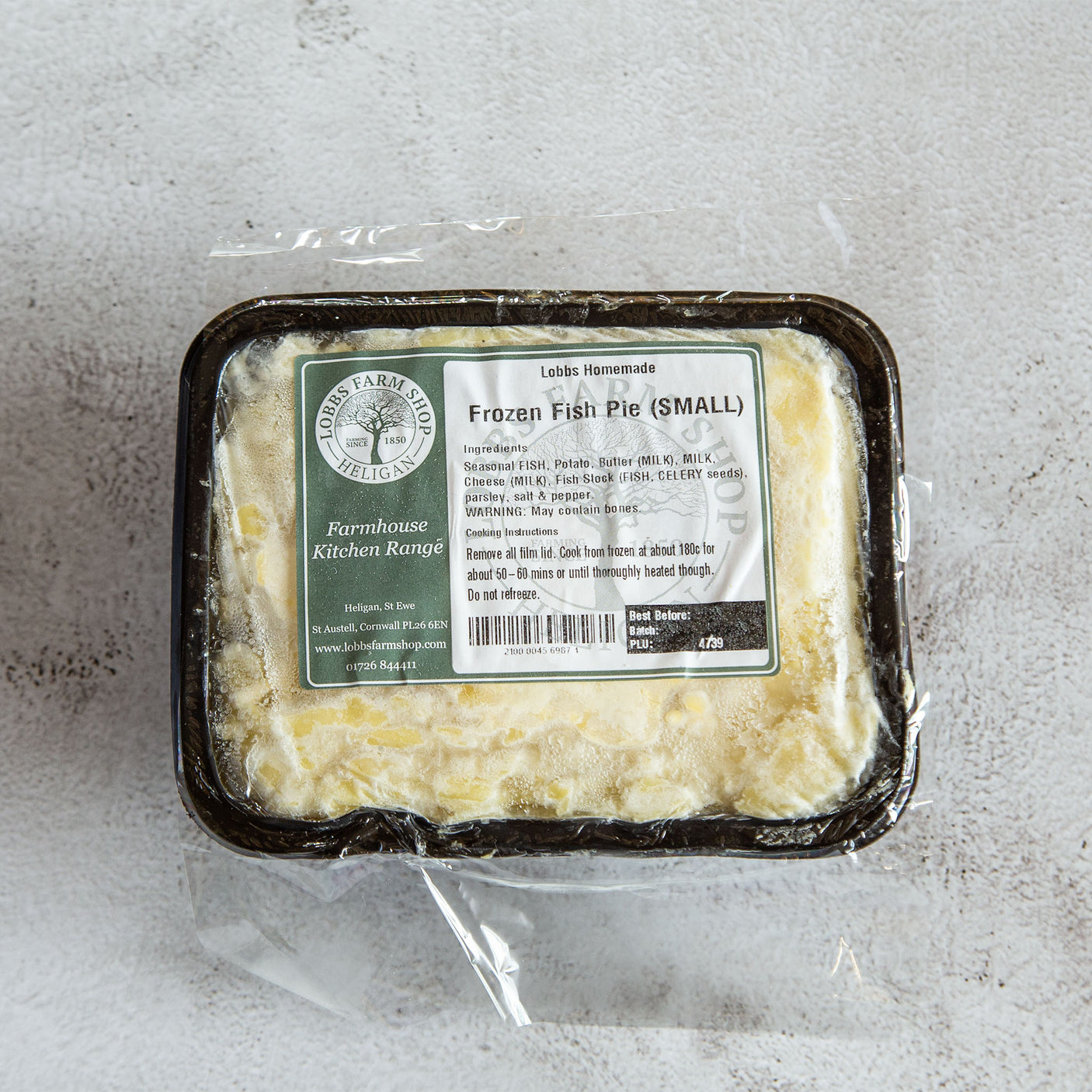 Lobbs Farm Shop Homemade - Frozen Fish Pie (Small) - Serves 1