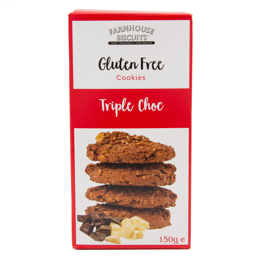 Farmhouse Biscuits - Gluten Free Triple Choc Cookies 150g