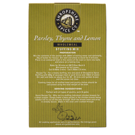 Shropshire Spice Co - Parsley, Thyme & Lemon Wholemeal Stuffing Mix 150g