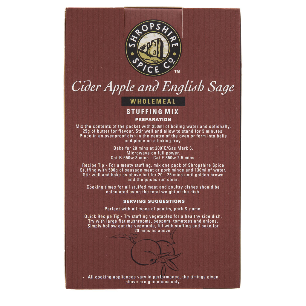 Shropshire Spice Co - Cider Apple & English Sage Wholemeal Stuffing Mix 150g