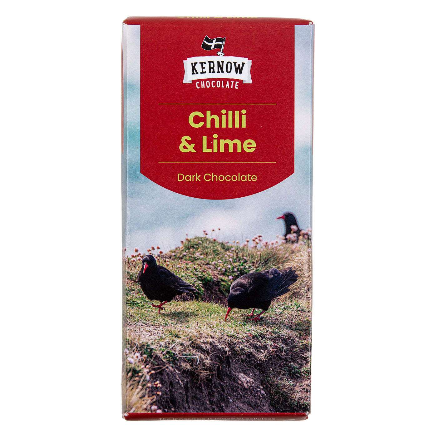 Kernow Chocolate - Chilli & Lime Dark Chocolate 100g - Made in Cornwall