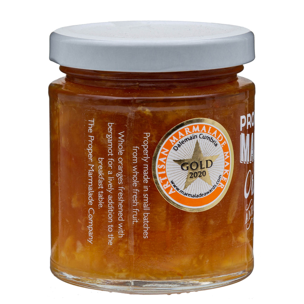 Lobbs Farm Shop, Heligan - The Proper Marmalade Co - Improper Marmalade, Orange & Bergamot 225g - Made in Cornwall