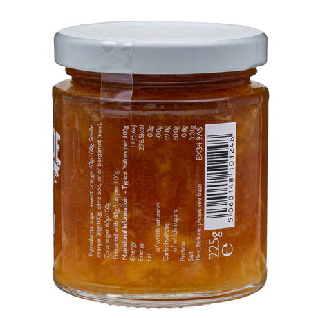 Lobbs Farm Shop, Heligan - The Proper Marmalade Co - Improper Marmalade, Orange & Bergamot 225g - Made in Cornwall