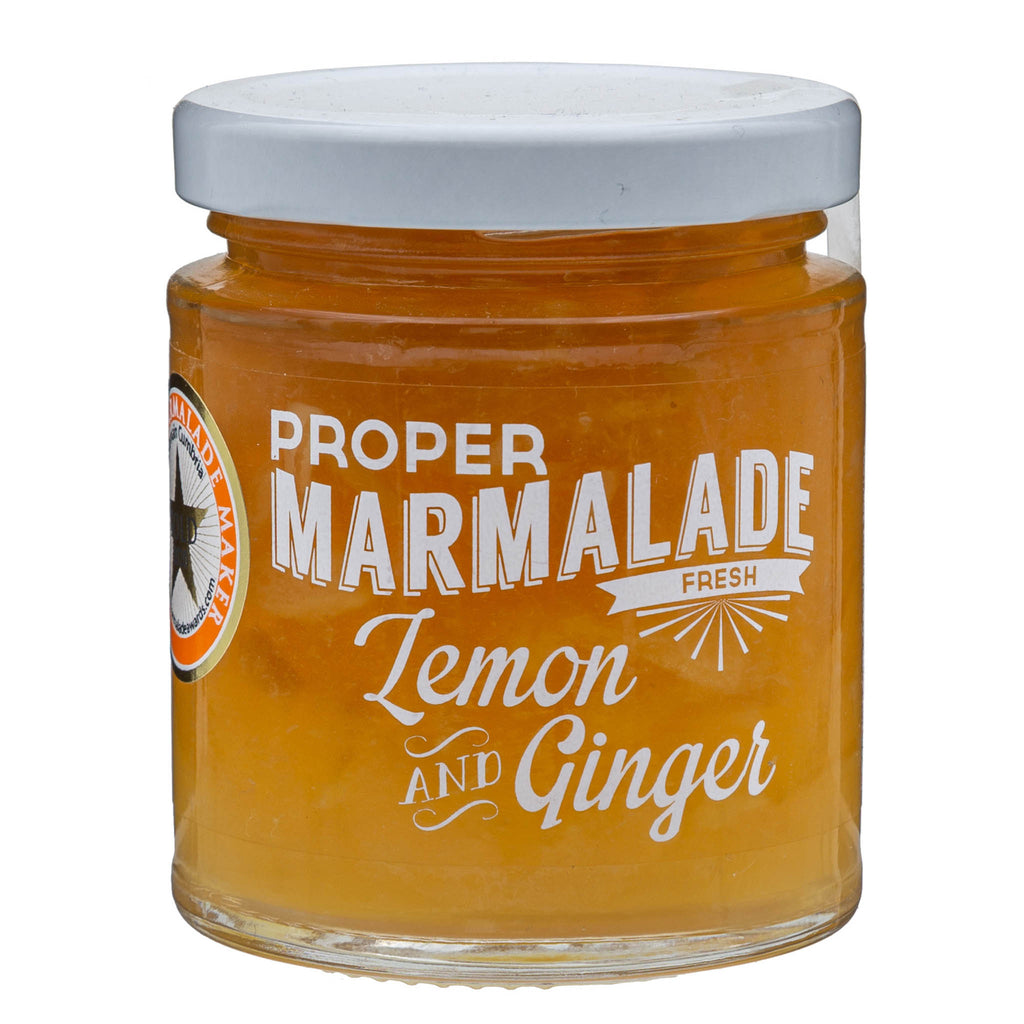 Lobbs Farm Shop, Heligan - The Proper Marmalade Co - Proper Marmalade, Lemon & Ginger 225g - Made in Cornwall