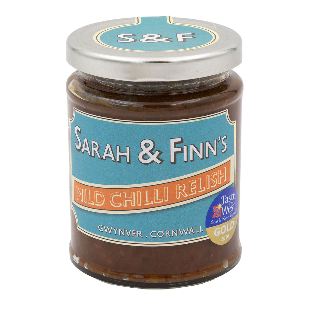 Sarah & Finn's - Mild Chilli Relish 330g - Made in Cornwall