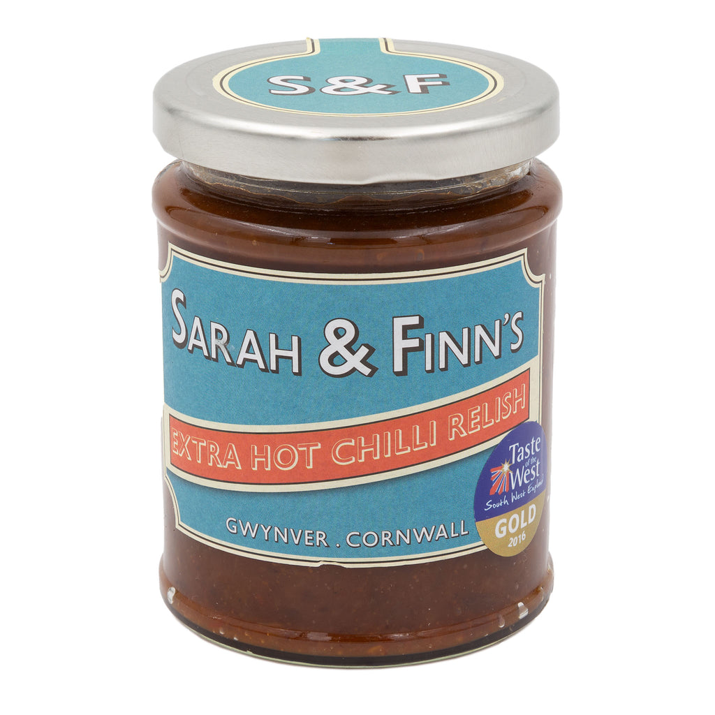 Sarah & Finn's - Extra Hot Chilli Relish 330g - Made in Cornwall