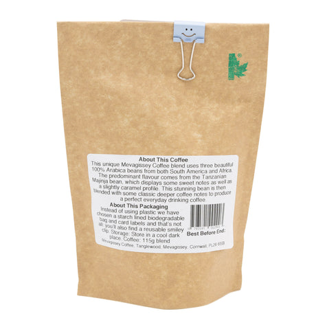 Lobbs Farm Shop, Heligan - Mevagissey Coffee - The Lighthouse Medium Roast Blend Coarse Ground 115g - Roasted and blended in Cornwall