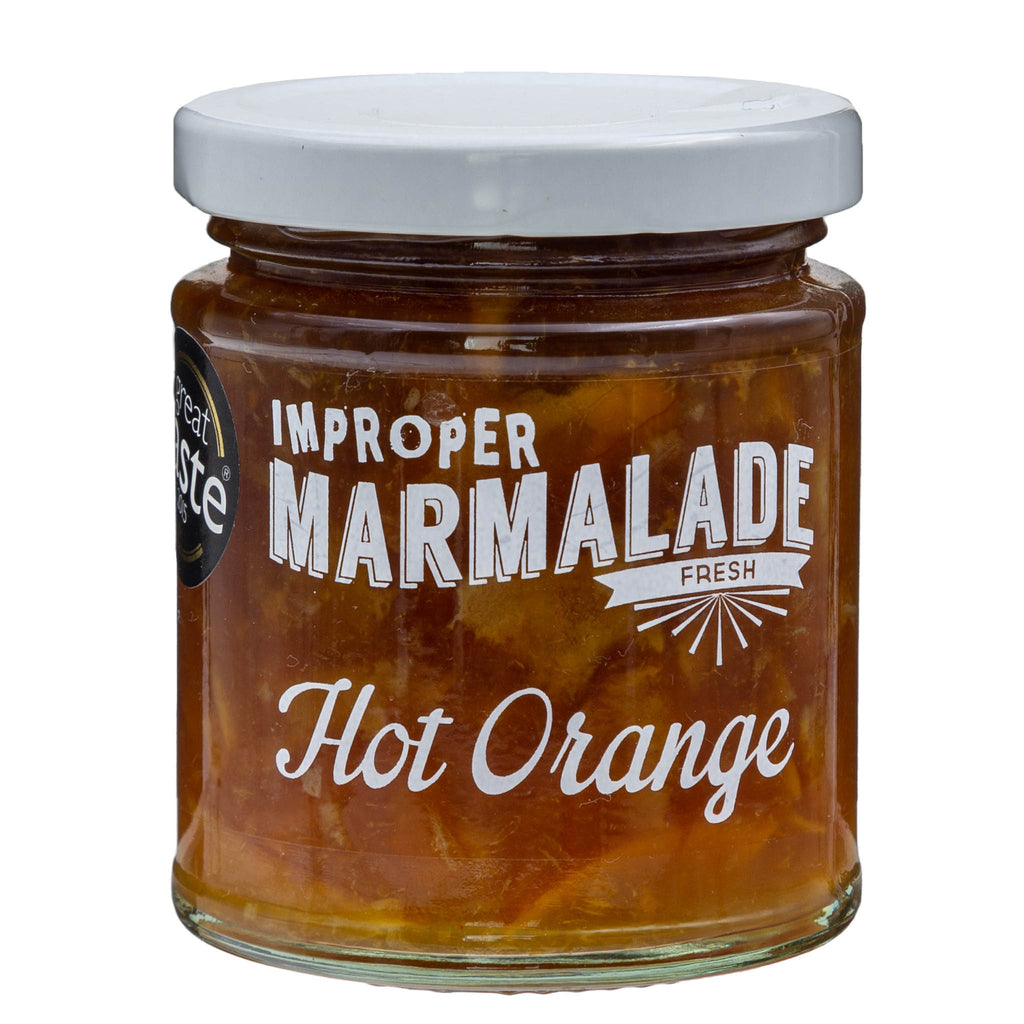 Lobbs Farm Shop, Heligan - The Proper Marmalade Co - Improper Marmalade, Hot Orange 225g - Made in Cornwall