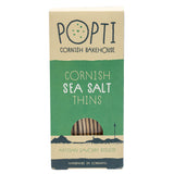 Lobbs Farm Shop, Heligan, Cornwall - Popti Cornish Bakehouse - Cornish Sea Salt Thins 120g