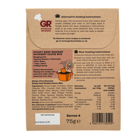 Gordon Rhodes - Sticky Brisket Gourmet Sauce Mix 75g