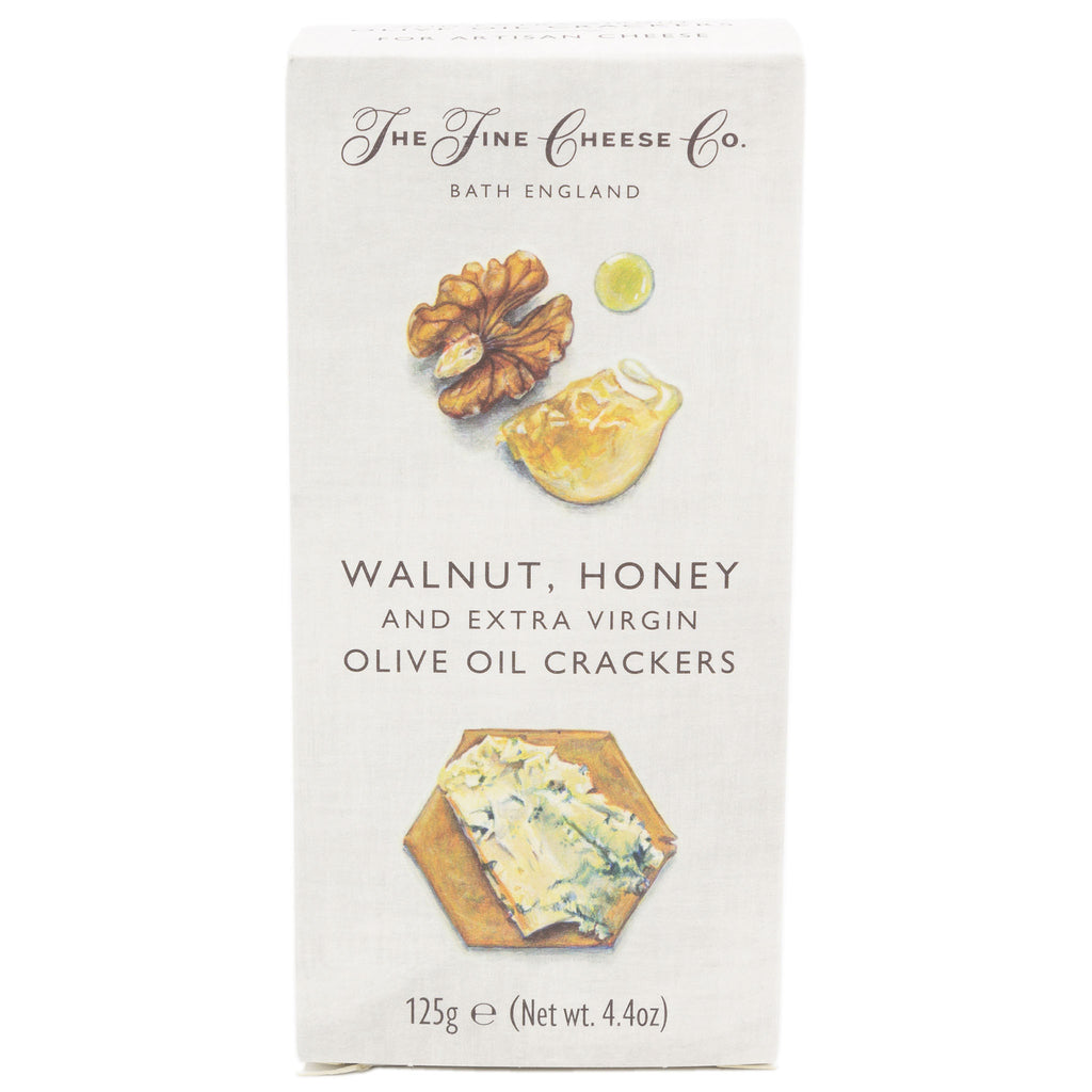 The Fine Cheese Co - Walnut, Honey & Extra Virgin Olive Oil Crackers 125g