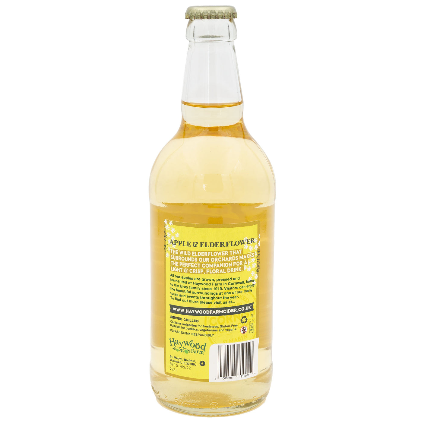 Haywood Farm Cider - Apple & Elderflower Cider 500ml