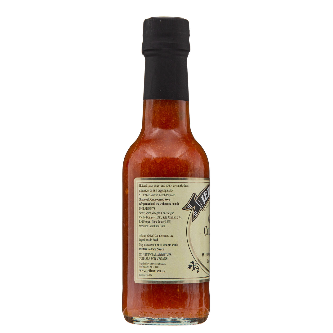 Jethro's Marinades - Ginger Chilli Sauce 250ml