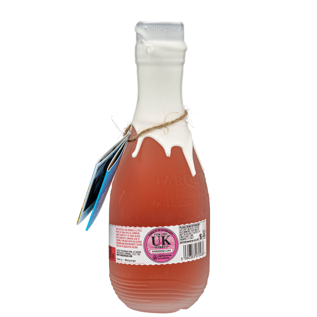 Lobbs Farm Shop, Heligan - Southwestern Distillery - Tarquin's Rhubarb and Raspberry Gin 35cl - Made in Cornwall