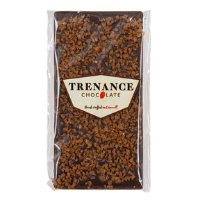 Trenance - Plain Chocolate Bar Toped with Salted Caramel Flakes 110g