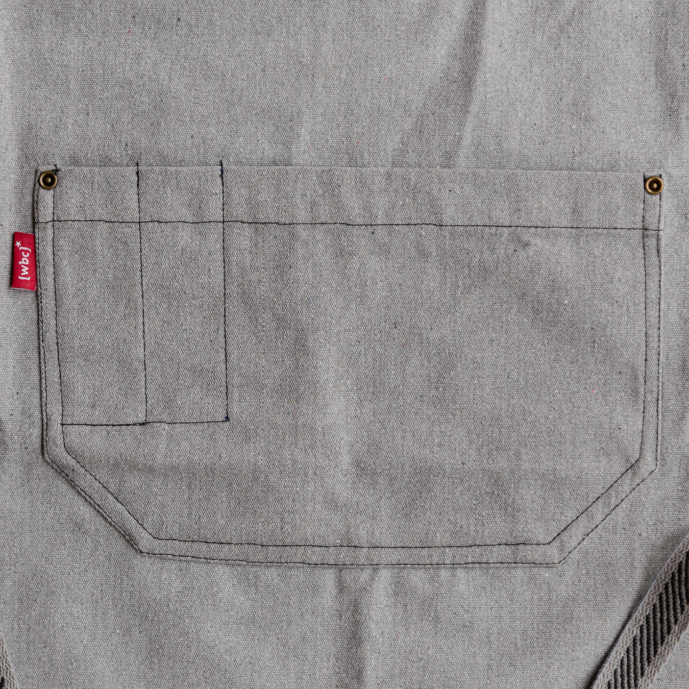 Lobbs Farm Shop 100% Recycled Canvas Cook's Apron pocket detail