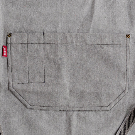 Lobbs Farm Shop 100% Recycled Canvas Cook's Apron pocket detail