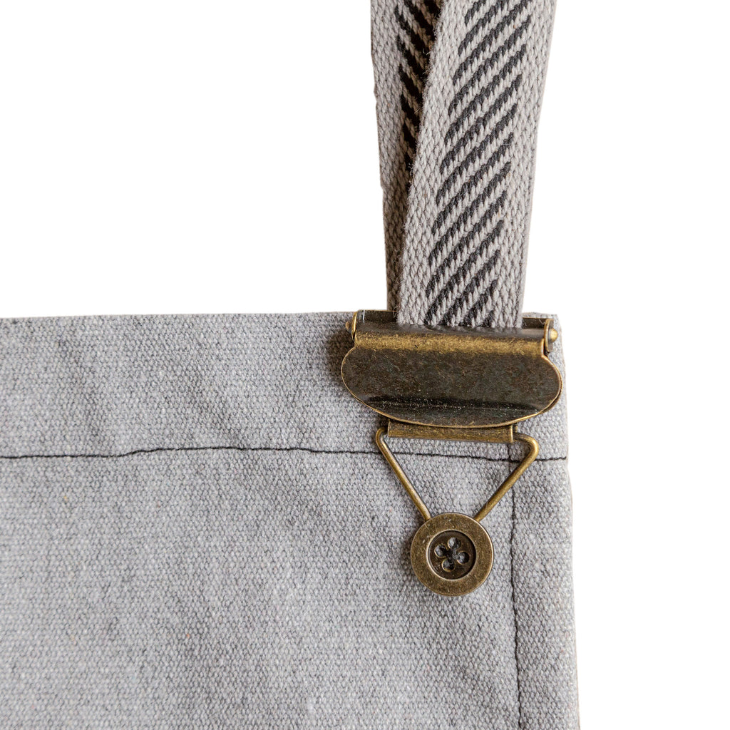 Lobbs Farm Shop 100% Recycled Canvas Cook's Apron buckle detail