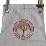 Lobbs Farm Shop 100% Recycled Canvas Cook's Apron logo detail