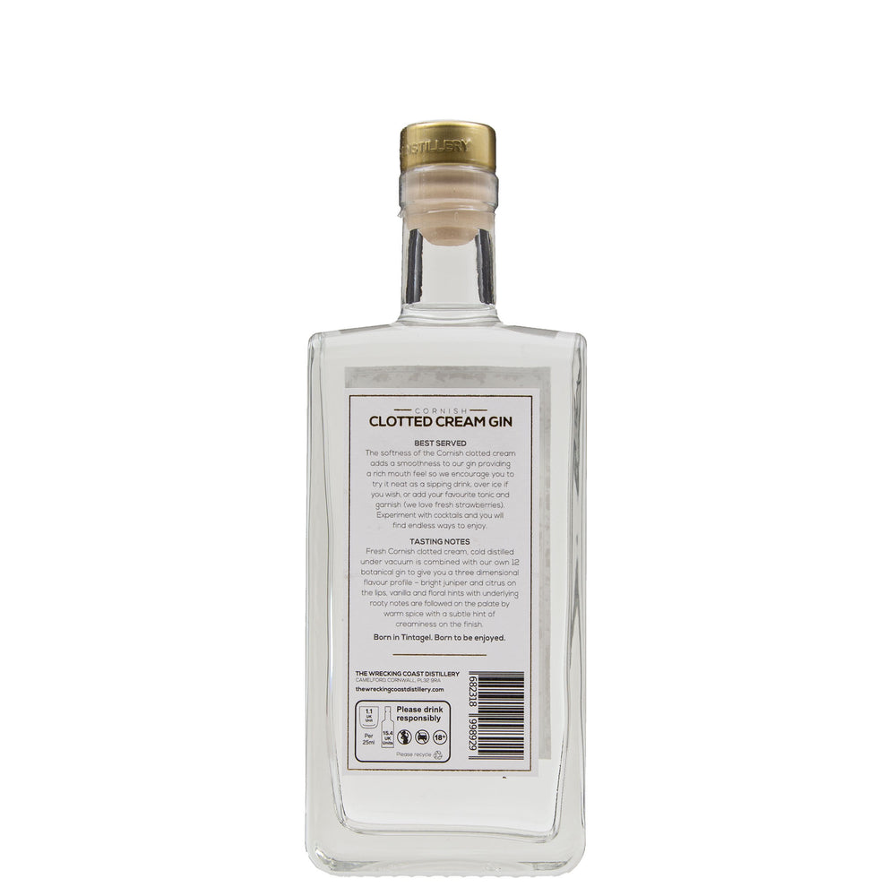 Lobbs Farm Shop - The Wrecking Coast Distillery - Cornish Clotted Cream Gin 35cl - Made in Cornwall