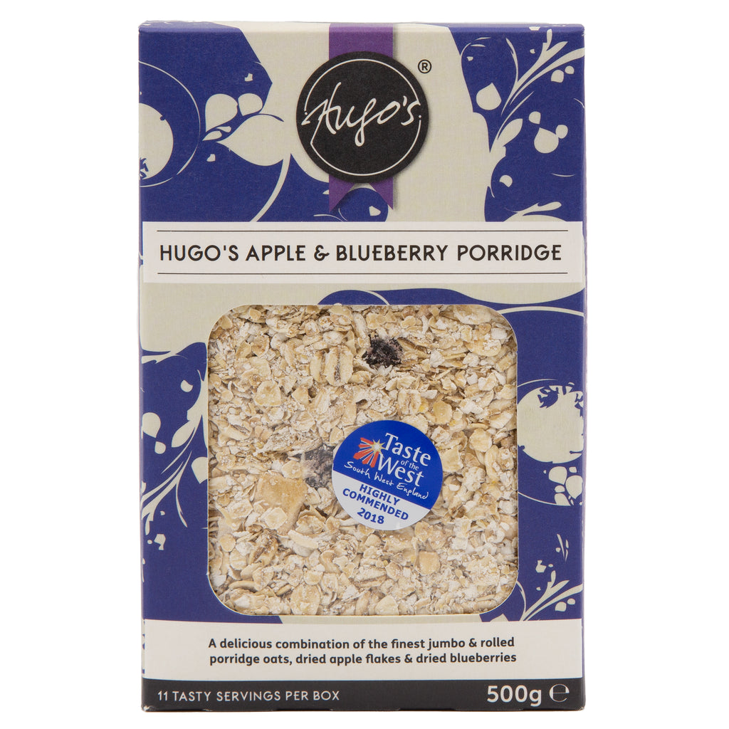 Hugo's Breakfast - Apple & Blueberry Porridge 500g
