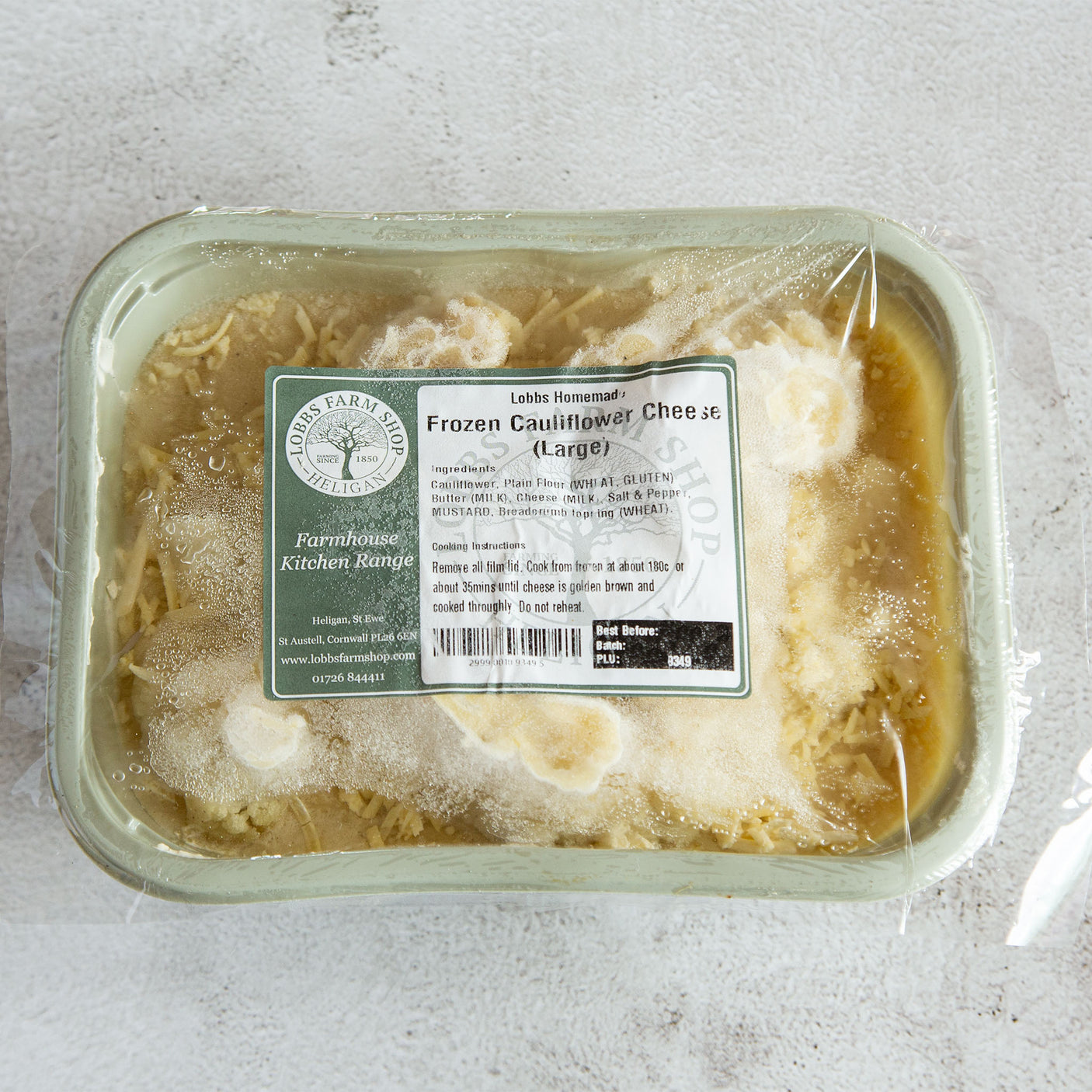 Lobbs Homemade - Frozen Cauliflower Cheese (Large)