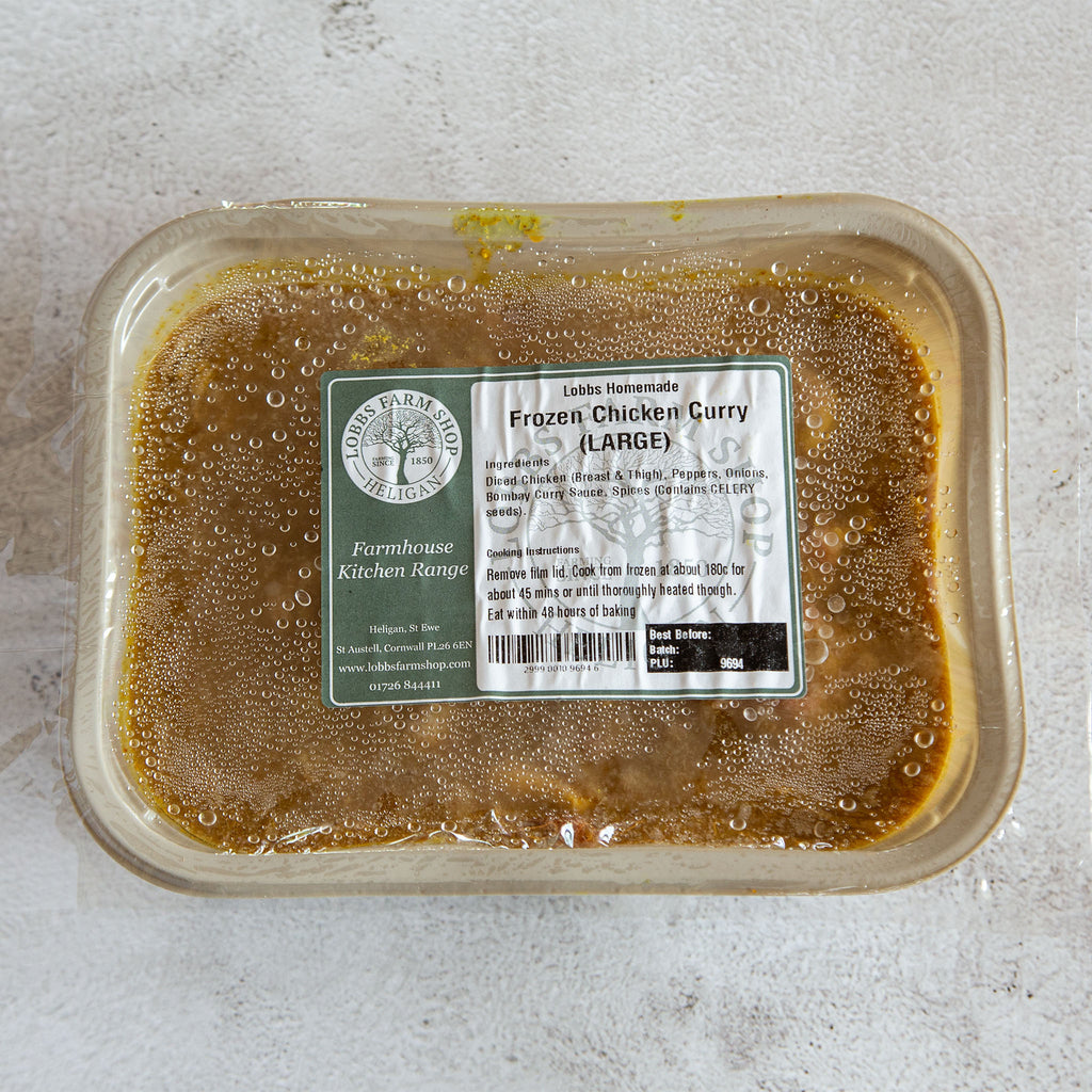 Lobbs Farm Shop, Heligan - Lobbs Homemade - Frozen Chicken Curry (Large) - Made in Cornwall