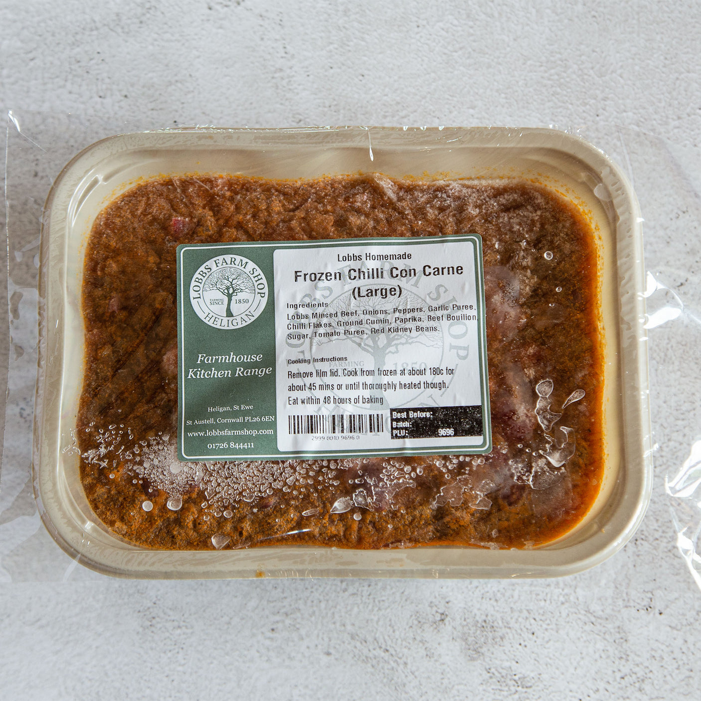 Lobbs Farm Shop Homemade - Frozen Chilli Con Carne (Large) -  Serves 2