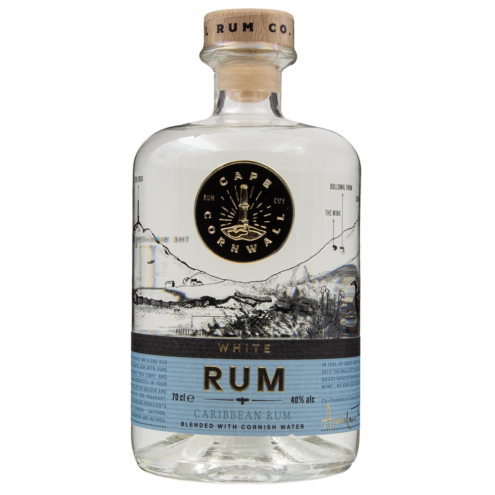 Lobbs Farm Shop - Cape Cornwall Rum Co - White Rum 70cl