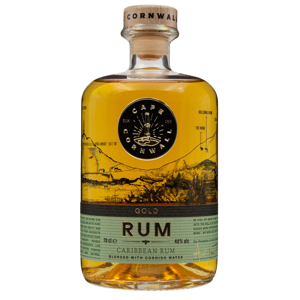 Lobbs farm Shop - Cape Cornwall Rum Co - Gold Rum 70cl