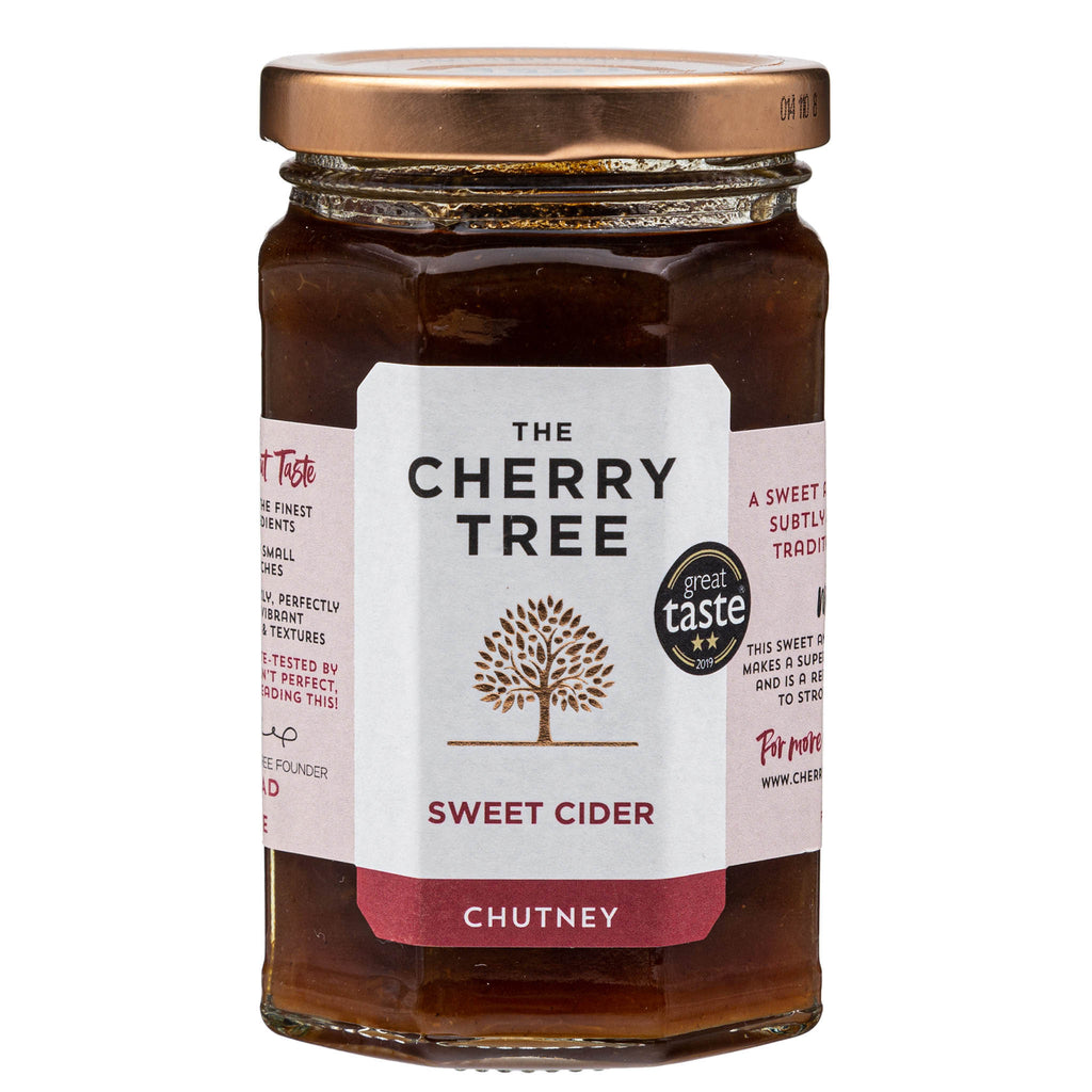 Lobbs Farm Shop, Heligan - The Cherry Tree - Sweet Cider Chutney 330g