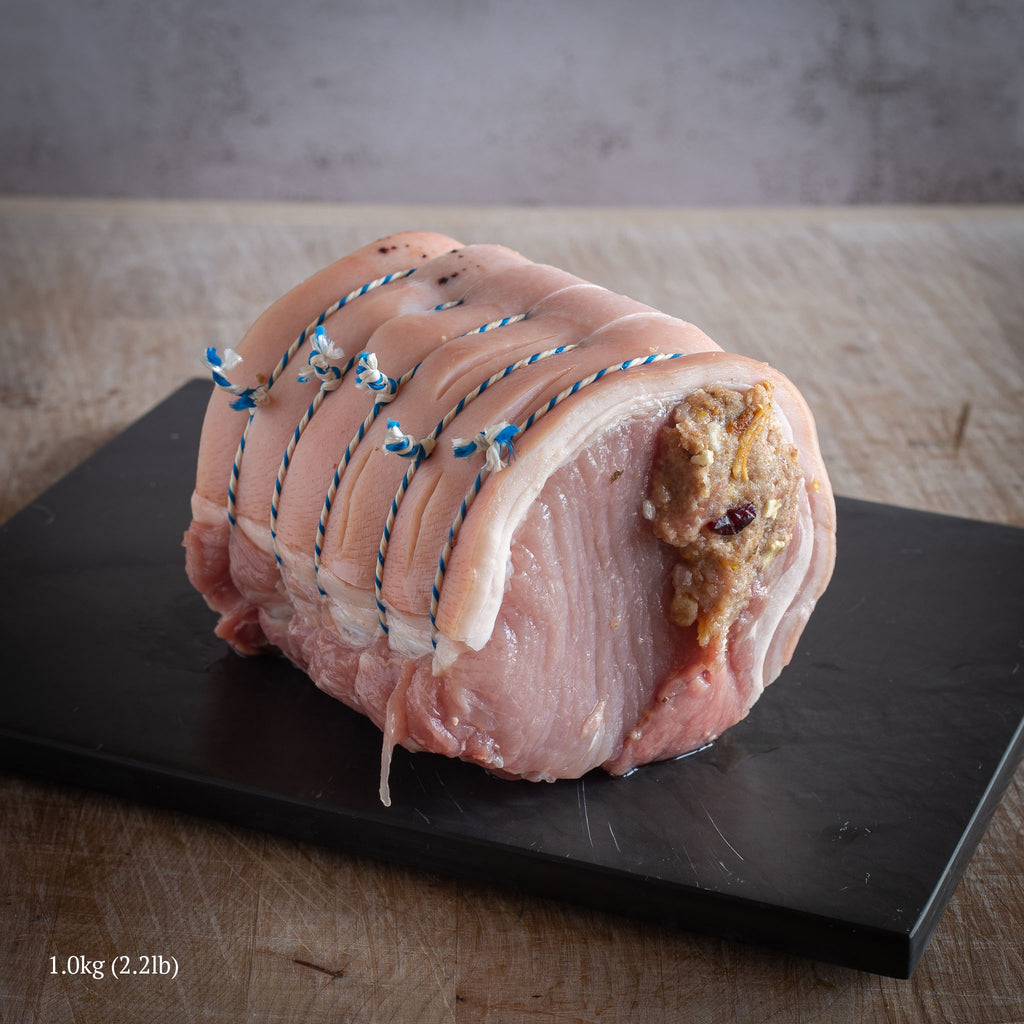 Cornish Pork Loin - Boned, Rolled & Stuffed - 1.0kg
