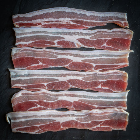 Lobbs Farm Shop Cornish Farmhouse Unsmoked Streaky Bacon